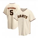 Mens San Francisco Giants Mike Yastrzemski Cool Base Replica Jersey Cream