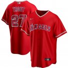 Mens Los Angeles Angels  Mike Trout Cool Base Replica Jersey Red
