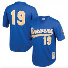 Men's Milwaukee Brewers Robin Yount Mitchell & Ness Royal Cooperstown Collection 1991 Mesh Batting P