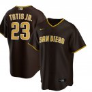 Men's Replica San Diego Padres Fernando Tatis Jr. Cool Base Brown Jersey