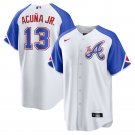 Men's Atlanta Braves Ronald Acu?a Jr. 2023 City Connect Replica Jersey - White