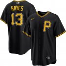 Men's Pittsburgh Pirates Ke'Bryan Hayes Cool Base Replica Alternate Jersey - Black