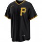 Men's Pittsburgh Pirates Ke'Bryan Hayes Cool Base Replica Alternate Jersey - Black