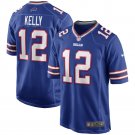 Men's Buffalo Bills Jim Kelly Game Retired Player Jersey Royal Blue