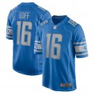 Men's Detroit Lions Jared Goff Player Game Jersey Blue