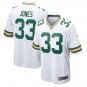 Men's Green Bay Packers Aaron Jones Game Jersey - White