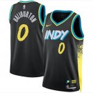 Men & Youth Tyrese Haliburton Indiana Pacers 2023-24  Black City EditionJersey