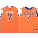 Men & Youth  Carmelo Anthony New York Knicks Throwback Edition Orange #15 Jersey