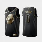 Men & Youth  Damian Lillard Portland Trail Black Golden Edition #0 Jersey