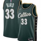 Men & Youth  Larry Bird Boston Celtics City Edition #33 Green Jersey