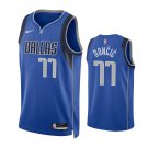 Men & Youth  Luka Doncic Dallas Mavericks 2022-23 #77 Icon Edition Blue Jersey