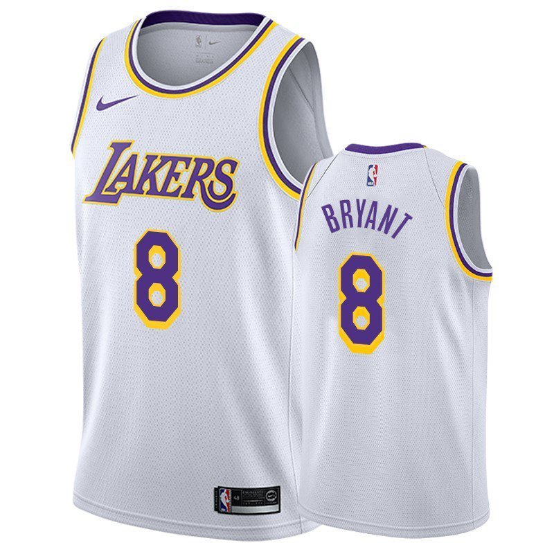 Men & Youth #8 White Kobe Bryant Los Angeles Association Edition  Jersey