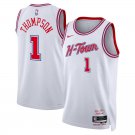 Men & Youth #1 Amen Thompson Houston Rockets 2023-24 White City Edition Jersey