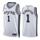 Men & Youth  Victor Wembanyama San Antonio Spurs Association Edition White #1 Jersey