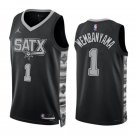 Men & Youth Victor Wembanyama San Antonio Spurs Statement Edition Black #1 Jersey