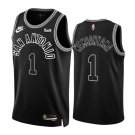 Men & Youth Victor Wembanyama San Antonio Spurs Classic Edition Black #1 Jersey