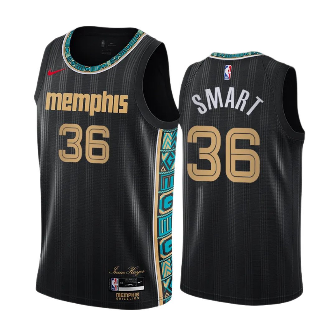 Men & Youth Marcus Smart Memphis Grizzlies 2022-23 Classics Edition Black #36 Jersey