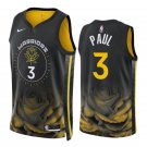 Men & Youth Chris Paul Golden State Warriors 2022-23 City Edition Black #3 Jersey