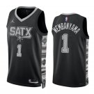 Men & Youth Victor Wembanyama San Antonio Spurs Statement Edition Black #1 Jersey