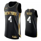 Men & Youth Derrick Rose New York Knicks Black Golden #4 Edition Jersey