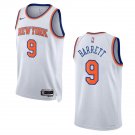 Men & Youth RJ Barrett New York Knicks 2022-23 Association Edition #9 White Jersey