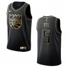 Men & Youth De’Aaron Fox Sacramento Kings Black Golden Edition #5 Jersey