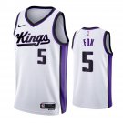 Men & Youth De’Aaron Fox Sacramento Kings 2023-24 Association Edition #5 White Jersey
