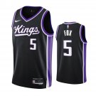 Men & Youth De’Aaron Fox Sacramento Kings 2023-24 #5 Icon Edition Black Jersey
