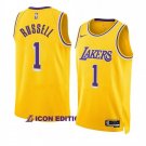 Men & Youth D'Angelo Russell Los Angeles Lakers Icon Edition Yellow #1 Jersey