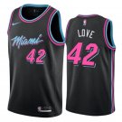 Men & Youth  Kevin Love Miami Heat City Edition Black #42 Jersey