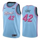 Men & Youth Kevin Love Miami Heat Vice Night City Edition #42 Blue Jersey