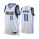 Men & Youth  Kyrie Irving Dallas Mavericks Association Edition #11 White Jersey