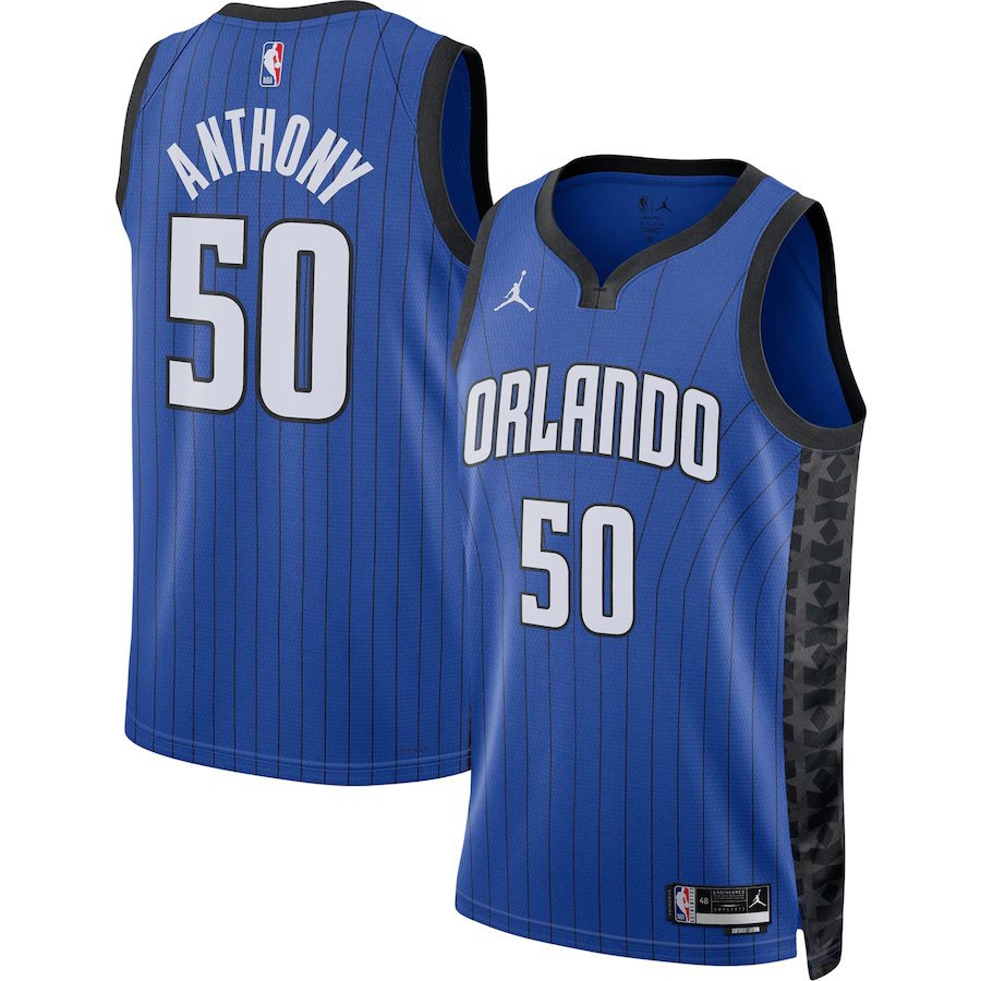 Men & Youth Cole Anthony Orlando Magic #50 2022-23 Statement Edition Blue Jersey