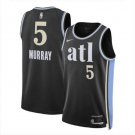 Men & Youth Dejounte Murray Atlanta Hawks 2023-24 #5 City Edition Black Jersey