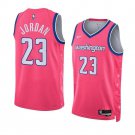 Men & Youth Michael Jordan Washington 2022-23 CIty Edition #23 Pink Jersey