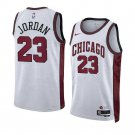 Men & Youth Michael Jordan Chicago 2022-23 CIty Edition #23 White Jersey