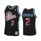 Men's Detroit Piston Cade Cunningham Hardwood Classics Edition Black #2 Jersey