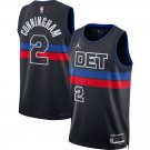 Men & Youth Detroit Piston Cade Cunningham 2022-23 Statement Edition Black #2 Jersey