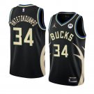 Men & Youth Giannis Antetokounmpo Milwaukee Bucks 2022-23 Statement Edition #34 Black Jersey