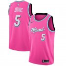 Men & Youth Nikola Jovic Miami Earned Edition Pink #5 Jersey