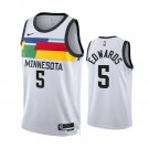 Men & Youth Anthony Edwards Minnesota Timberwolves #5 2022-23 City Edition White Jersey
