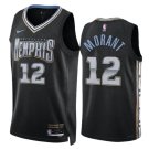 Men & Youth Ja Morant Memphis 2022-23 #12 City Edition Black Jersey