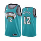 Men & Youth Ja Morant Vancouver #12  1988-89 25th season Classic Teal Jersey