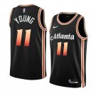 Men & Youth Trae Young Atlanta Hawks 2022-23 #11 City Edition Black Jersey