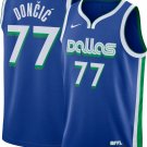 Men & Youth  Luka Doncic Dallas 2022-23 City Edition Blue #77 Jersey