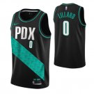Men & Youth Damian Lillard Portland Trail 2022-23 CIty Edition Black #0 Jersey