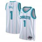 Men & Youth Lamelo Ball Charlotte Association Edition White #1 Jersey