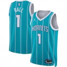Men & Youth Lamelo Ball Charlotte Icon Edition Blue #1 Jersey