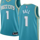 Men & Youth Lamelo Ball Charlotte Hornets 2023/24 City Edition #1 Teal Jersey