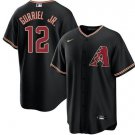 Men's Arizona Diamondbacks Lourdes Gurriel Jr. Black Cool #12 Baseball Jersey